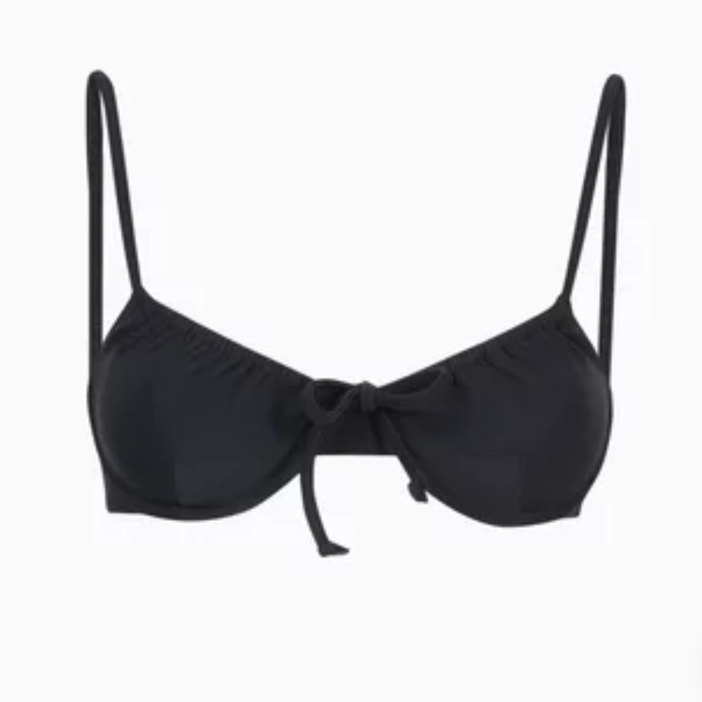 Faithfull the Brand Sariska Bikini Top in Black